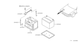 Diagram for 1996 Nissan 240SX Battery Tray - 24420-35F00