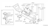 Diagram for 1990 Nissan 240SX Shift Indicator - 96940-41F00