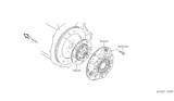 Diagram for 1990 Nissan 240SX Clutch Disc - 30100-40F00