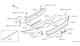 Diagram for 1991 Nissan 240SX Bumper - 85022-40F25