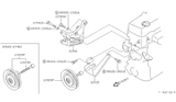 Diagram for 1989 Nissan 240SX A/C Idler Pulley - 11945-40F00