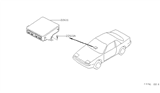 Diagram for 1991 Nissan 240SX Engine Control Module - 23710-53F10