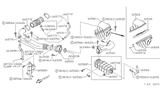 Diagram for Nissan Axxess Fuel Line Clamps - 16439-H7200