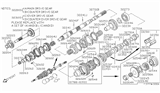 Diagram for 1997 Nissan 240SX Synchronizer Ring - 32607-80S60