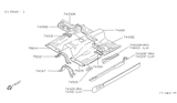 Diagram for 1992 Nissan 240SX Floor Pan - 74312-42F30