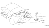Diagram for Nissan 240SX Fuel Door Release Cable - 90510-40F20
