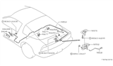 Diagram for Nissan 240SX Door Latch Cable - 90510-40F20