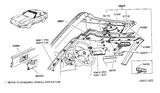 Diagram for 1994 Nissan 240SX Car Mirror - K4316-6X001