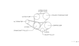 Diagram for 1996 Nissan 240SX Serpentine Belt - 11720-26E12