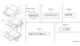 Diagram for 1991 Nissan 240SX Emblem - 62890-51F00