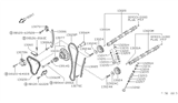 Diagram for 1992 Nissan 240SX Timing Chain Tensioner - 13070-53F11