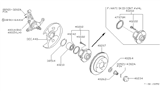 Diagram for 1993 Nissan 240SX Wheel Stud - 43222-35F00