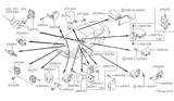 Diagram for Nissan 240SX Horn - 25620-40F00