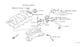 Diagram for Nissan 200SX EGR Valve Gasket - 14719-V5000