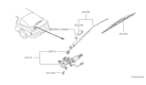 Diagram for 1989 Nissan 240SX Wiper Arm - 28780-40F00