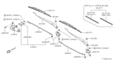 Diagram for 1994 Nissan 240SX Wiper Arm - 28881-40F05