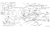 Diagram for 1996 Nissan 240SX Door Handle - 84640-41F01