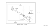 Diagram for 1995 Nissan 240SX Clutch Slave Cylinder - 30620-69F01