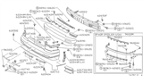 Diagram for 1992 Nissan 240SX Bumper - 62022-51F25