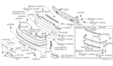 Diagram for Nissan 240SX Bumper - 62022-40F26