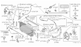 Diagram for 1994 Nissan 240SX A/C Hose - 92452-53F61