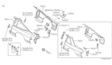 Diagram for 1992 Nissan 240SX Fender - 78112-53F30