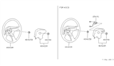 Diagram for 1990 Nissan 240SX Steering Wheel - 48430-51F00