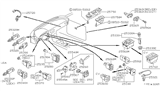 Diagram for 1992 Nissan Sentra Door Jamb Switch - 25360-10V00