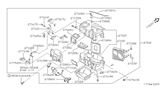 Diagram for 1993 Nissan 240SX Heater Core - 27140-81L15