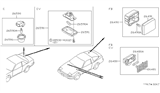 Diagram for 1994 Nissan Maxima Interior Light Bulb - 26420-10V00