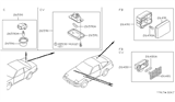 Diagram for Nissan 240SX Interior Light Bulb - 26420-10V00