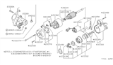 Diagram for 1992 Nissan Axxess Starter Drive - 23354-30R10