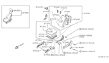 Diagram for 1990 Nissan 240SX Seat Motor - 87451-40F00