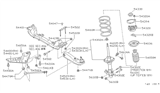 Diagram for 1992 Nissan 240SX Control Arm - 54500-52F00