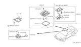 Diagram for 1993 Nissan 240SX Dome Light - 26410-40F02