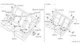 Diagram for 1990 Nissan 240SX Seat Belt - 88845-53F10