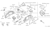 Diagram for Nissan 240SX Instrument Cluster - 24821-40F61