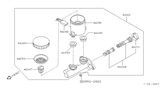 Diagram for Nissan 240SX Brake Master Cylinder - 46010-41F20