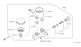 Diagram for 1992 Nissan 240SX Brake Master Cylinder - 46010-41F10