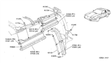 Diagram for 1992 Nissan 240SX Weather Strip - K3022-6X001