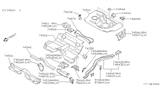 Diagram for 1993 Nissan 240SX Rear Crossmember - 75650-42F00