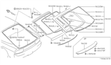 Diagram for Nissan 240SX Weather Strip - 90830-40F00