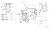 Diagram for 1989 Nissan Axxess Crankshaft Seal - 13510-40F10