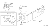 Diagram for 1993 Nissan 240SX Clutch Master Cylinder - 30610-70F50