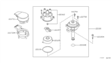 Diagram for 1993 Nissan 240SX Distributor Cap - 22162-1C710