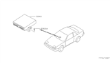 Diagram for 1994 Nissan 240SX Engine Control Module - 23710-53F11