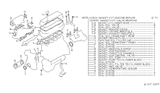 Diagram for Nissan 240SX Cylinder Head Gasket - 10101-53F25