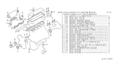 Diagram for 1991 Nissan 240SX Cylinder Head Gasket - 10101-53F25