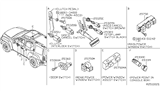 Diagram for 2017 Nissan Frontier Cruise Control Switch - 25300-62J0E