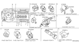 Diagram for 2007 Nissan Xterra Wiper Switch - 25560-EA06E